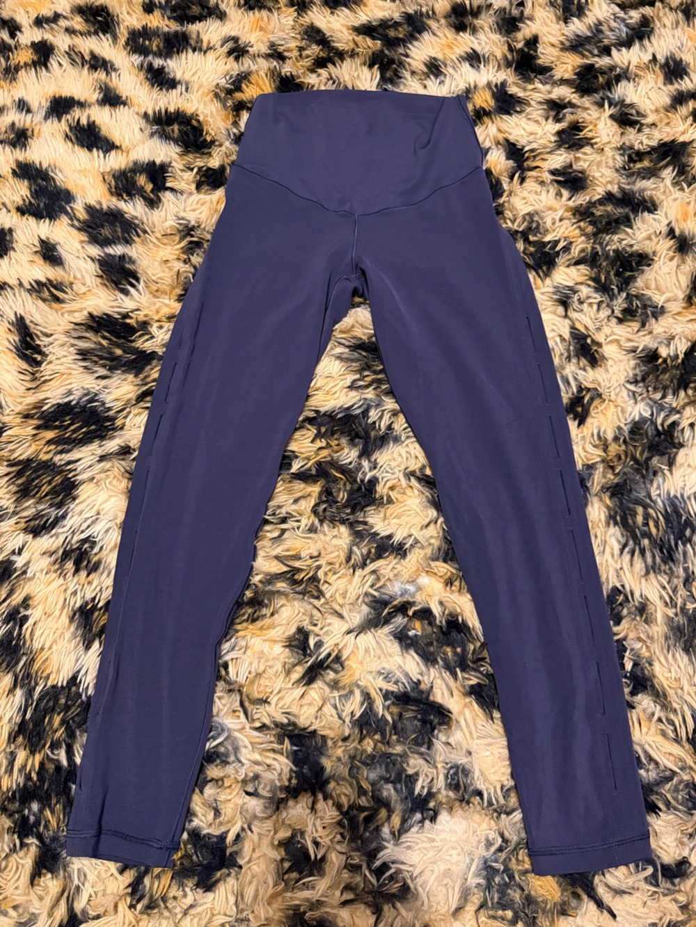 Aerie Blue High-Rise Leggings with Logo Detail